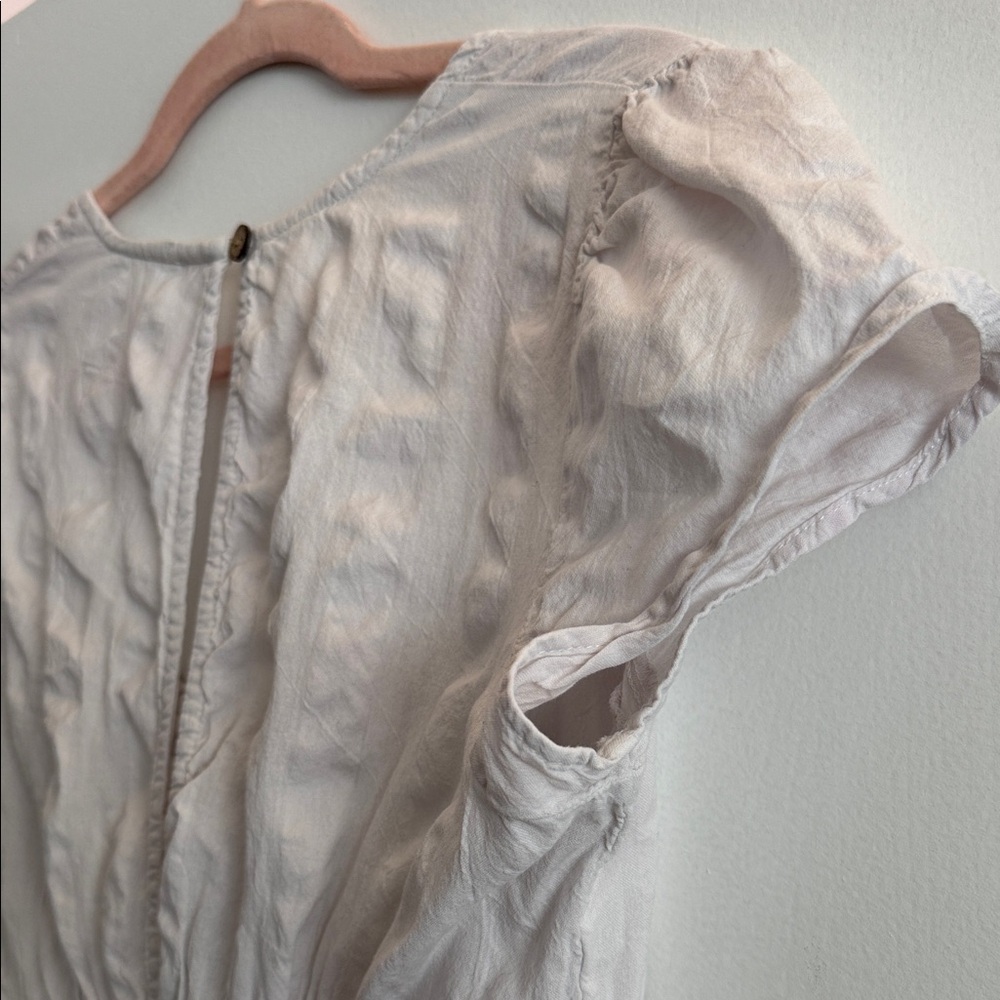 Free People Size Medium Free-est Natalya Solid Midi Dress in Ivory - Picture 16 of 16